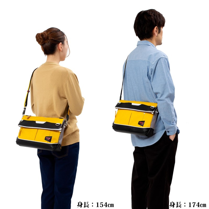 Mustache JEV-4000 Evangelion Collaboration Shoulder Bag, Heathered Polyester, Synthetic Leather,