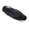 Neutrik NC3FXX-BAG 3-Pin XLRF Cable Connector, Black Metal Housing with