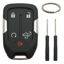 Smart Key Fob Shell Case Replacement Fits for Chevy Silverado 2022 2021 2020 2019 and GMC Sierra 1500 2500HD 3500HD Keyless Entry Car Remote Cover (5 Buttons A)