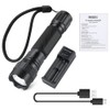 Feyachi LED Flashlights Rechargeable Tactical Flashlight 1200 Lumen FL21-MB Flash