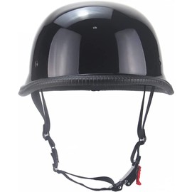 Motorcycle Half Helmet with Free Tinted Retractable Visor DOT Approved Halfs German Style Dot Approved Motorcycles Helmets,Retro Vintage Motorcycle halfhelmet