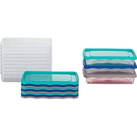 Kigima Food Storage Containers with Labelling “Fleisch / Fisch / Gemüse”, (German language for [Meat/Fish/Vegetables]) Various Sets