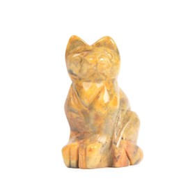 Crazy Lace Agate Cat Guardian Statue Home Decor Reiki Chakra Healing Crystal Desk Gemstone Decoration Stone Crafts Gemstone Collectible Gift 2 inch