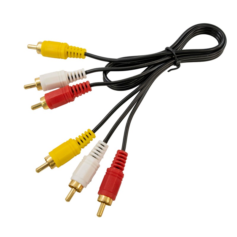 Simple Packaging Video Cord, 3 Pin to 3 Pin RCA