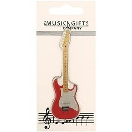 Music Gifts: Fridge Magnet (Electric Guitar - Red)