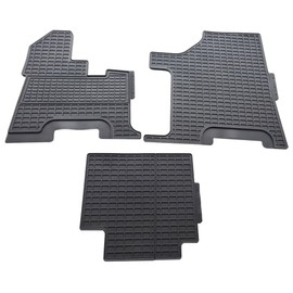 Mytee Products Semi Truck Black Floor Mats Liners Compatible with Peterbilt 357, 377, 378, 379, 385 (2004) - Latex Rubber, Anti-Slip Design – Fit Driver Cabin Mats, All-Weather Protection - 3 Pcs Set