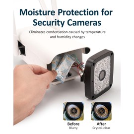 wisedry 5 Grams [20 Packets] Premium Camera Desiccant Packets with Color Indicating Beads, 70% High Moisture Absorption Dehumidifiers, Moisture Absorbers for Outdoor Security Camera