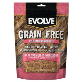 Evolve Grain Free Deboned Salmon and Chickpea Dog Biscuits