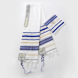 LINGIKH 1Pc Prayer Shawl Morning Prayer Shawl Prayer Scarf Prayer Religious Scarf 50cmx180cm (宝蓝)
