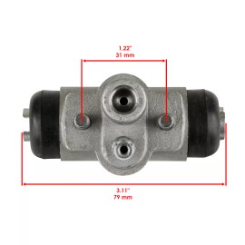 Caltric Rear Wheel Hub Brake Cylinder for Kawasaki Mule 2510 KAF620 A 4X4 1994-2002