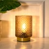 LUSHARBOR Battery Operated Lamp with Timer, Small Table Lamp Bedside