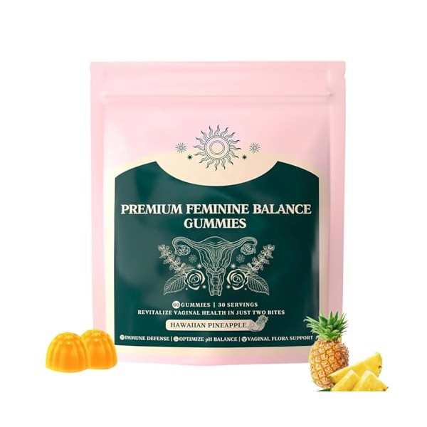 Hawaiian Pineapple Vital Source Feminine Gummies,Sealed for Freshness and Convenient