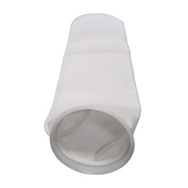10 Pack #2 Size 25 Micron Liquid Filter Bags - Polyester Felt with Polypropylene Ring, 7-1/16" Diameter x 32" Length, High-Temperature Rated, Welded Seam, 4.4 Sq. Ft. Surface Area