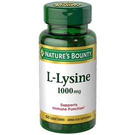 Nature's Bounty Nature's Bounty L-Lysine 1000 mg Tablets 60 ea (Pack of 6)