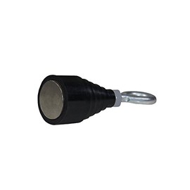 Grip Stubby Retrieving Magnet - Loop Gives Easy Access for Rope - Nails, Screws, Fishing Equipment, Tools, Keys - Retrieve Items Dropped in Lakes or Ponds