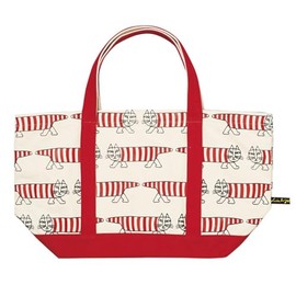 Marushin Lisa Larson 8905002300 Tote Bag, Approx. W 13.8 x H 11.8 x D 5.9 inches (35 x 30 x 15 cm) (excluding handles), Mikey Pattern, Mother's Day, Birthday Gift, Gift