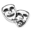Drama Masks Floating Locket Charm