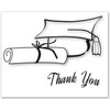 Small World Greetings Black and White Graduation Thank You Cards