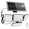Aialun Solar Security Lights Outdoor with Dual Motion Sensor, 8500K