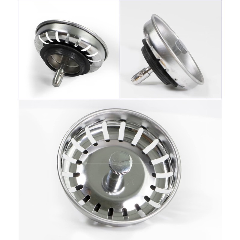 Highcraft 9754JO Stainless Steel Kitchen Sink Strainer Basket-Replacement for Standard