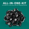AUTOKAY 100Pcs 8mm Bumper Clips Auto Car Hole Plastic Rivets