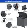 120 L Large 2 Section Laundry Hamper with Lid and