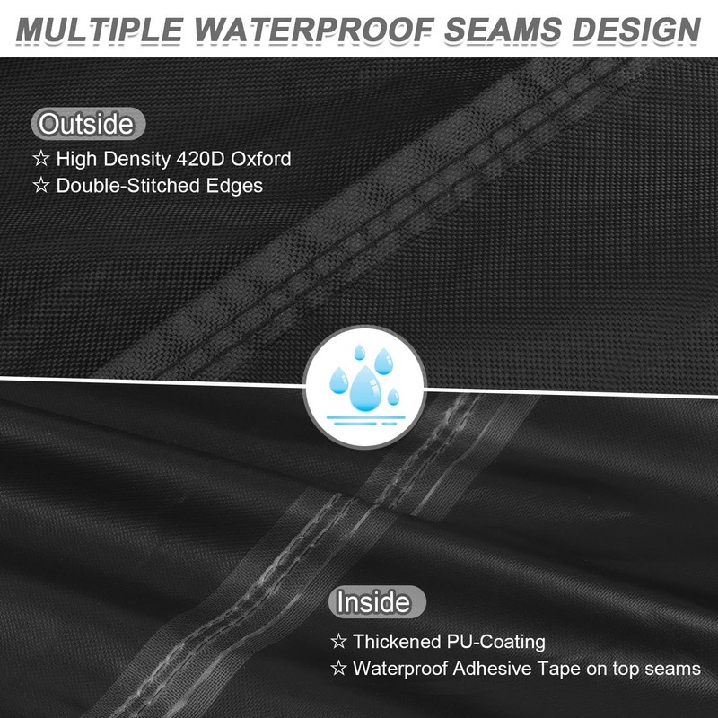 LAMUNI Cube Garden Furniture Cover, 80x80x80cm Rattan Cube Table Cover,