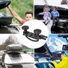 4 Pcs Roof Box U-Bolt Clamps, Upgraded Rooftop Cargo Carrier