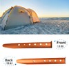 TRIWONDER U-Shape Aluminum Alloy Lightweight Stake Pegs for Beach Camping