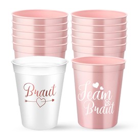 JurciCat Pack of 12 Bride and Team Bride Mugs JGA Cups Stag Night Women Jga Accessories Women Jga Decoration Women Jga Women