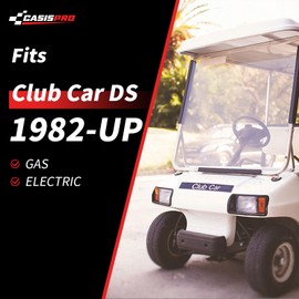 CASISPRO Heavy Duty Golf Cart Rear 4-Leaf Spring Kit for Club Car DS 1982-UP, Club Car Rear Leaf Spring Kit with Bushings & Sleeves, OEM# 102006501 1014675 1011149 1012618 1012324 1010974