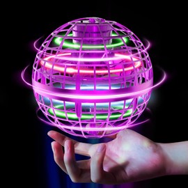Tikduck Flying Orb Ball 2025 Toys Soaring Hover Pro Boomerang Galactic Fidget Cool Magic Hand Controlled Mini Drone Cosmic Globe Spinner Safe for 6 7 8 9 10+ Year Old Kids Outdoor Toys (Purple)