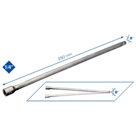 BRILLIANT TOOLS BT020905 1/4 Inch Swivel Extension 250 mm [Powered by KS Tools]