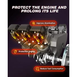 4Pcs Fuel Injectors ANGLEWIDE 4891577AC Fuel Injectors Set fit for 11-13 for Chrysler for 200, 07-10 for Chrysler for Sebring, 07-13 for Jeep for Compass/Patriot, 2 Holes