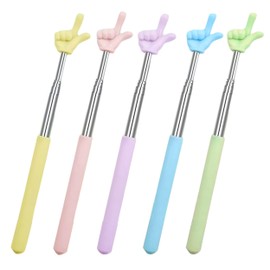 Pointer Pointers, Telescopic, Set of 5, Pointer for Teachers, Stretching Stick, Easy to Grip, Anti-Slip, Cute, For Classrooms, Children, Reading, For School, Kindergarten, Elementary School, Classroom