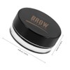 Gel para Cejas con Cepillo Resistente al Agua Negro