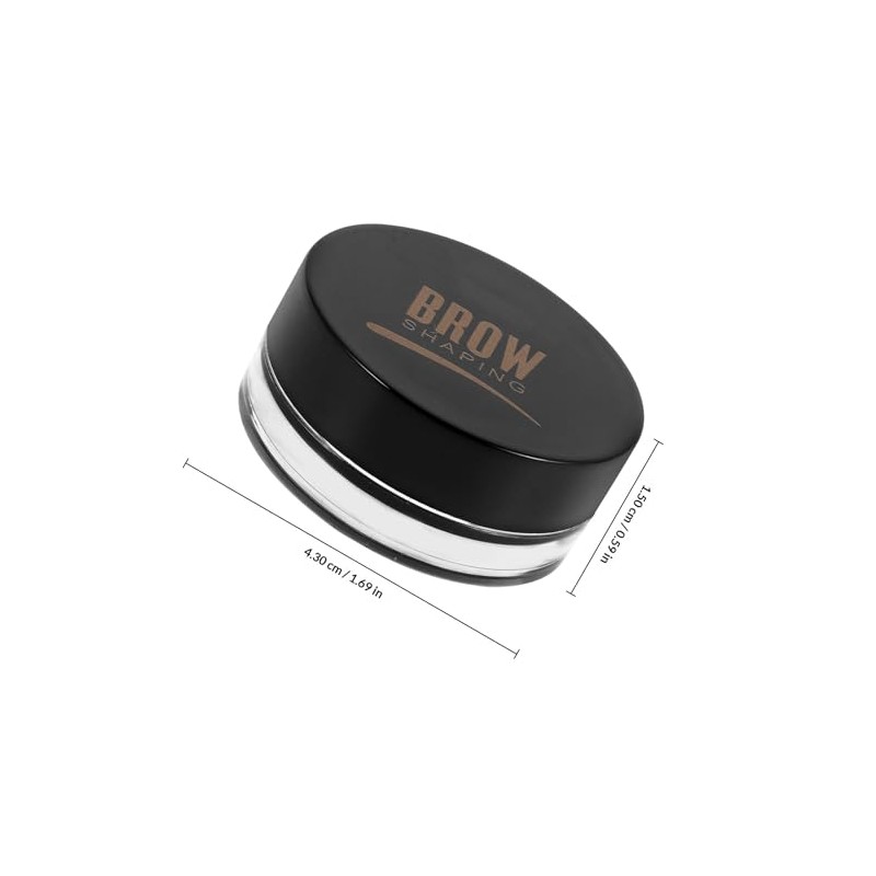 Gel para Cejas con Cepillo Resistente al Agua Negro