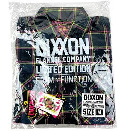 Dixxon Flannel x Punk Rock Museum Men's MEDIUM Collab Plaid Button Shirt RARE