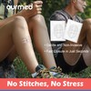 Ourmed Wound Closure Strips(2.4"x 2.8" - 4 Pcs), Butterfly Bandages