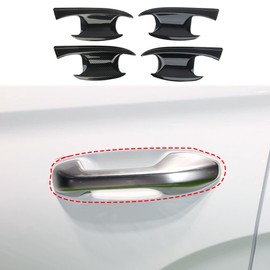 Korlot Carbon Fiber Exterior Door Handles Bowl Cover Trim for 2019-2023 Hyundai Palisade