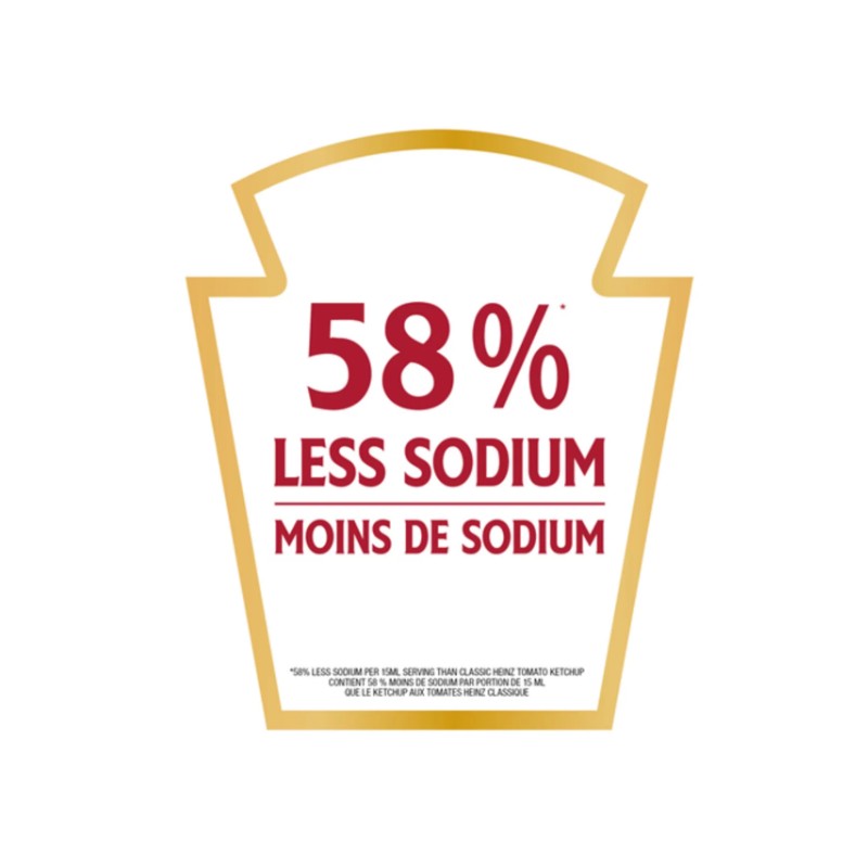 Heinz Tomato Ketchup Low Sodium 750ml (2 Pack)