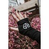 Ro Rox Pamela Man Knitted Fingerless Gloves Pentagram Gothic Wicca,