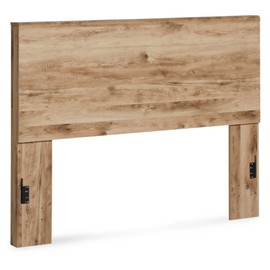 Signature Design by Ashley Hyanna Rustic Decorative Laminate Panel Headboard ONLY, Queen, Brown