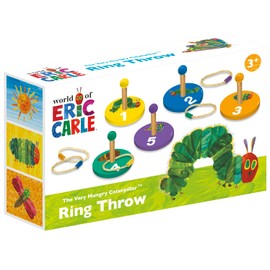 Children's Wooden Ring Toss Set - The Very Hungry Caterpillar Design - Fun For All The Family