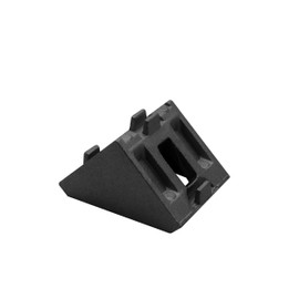 Mounting bracket including screws and slot nuts slot 8 for aluminium profile 30 pieces black 1 piece + cover cap