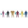 Bandai Collectible Power Rangers Team 6-Piece Set With Exclusive Metallic