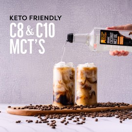 BetterBody Foods Organic Coconut MCT Oil - Energy Boosting- Keto-Friendly - C8 & C10 - Gluten Free - 16.9 oz