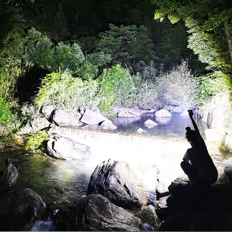 LED Bright Flashlight COB Work Light USB Rechargeable IPX4 Outdoor