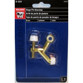 Bulldog Hardware Hinge Pin Doorstop, Brass