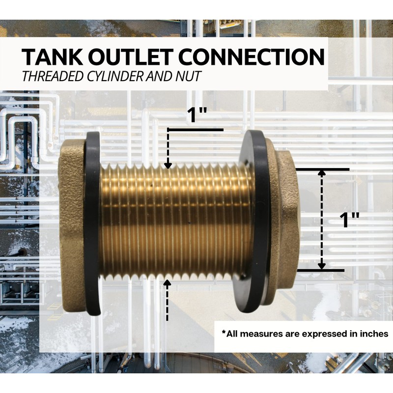DOJA Barcelona Tank Fitting | 1 Inch Water Butt Pipe